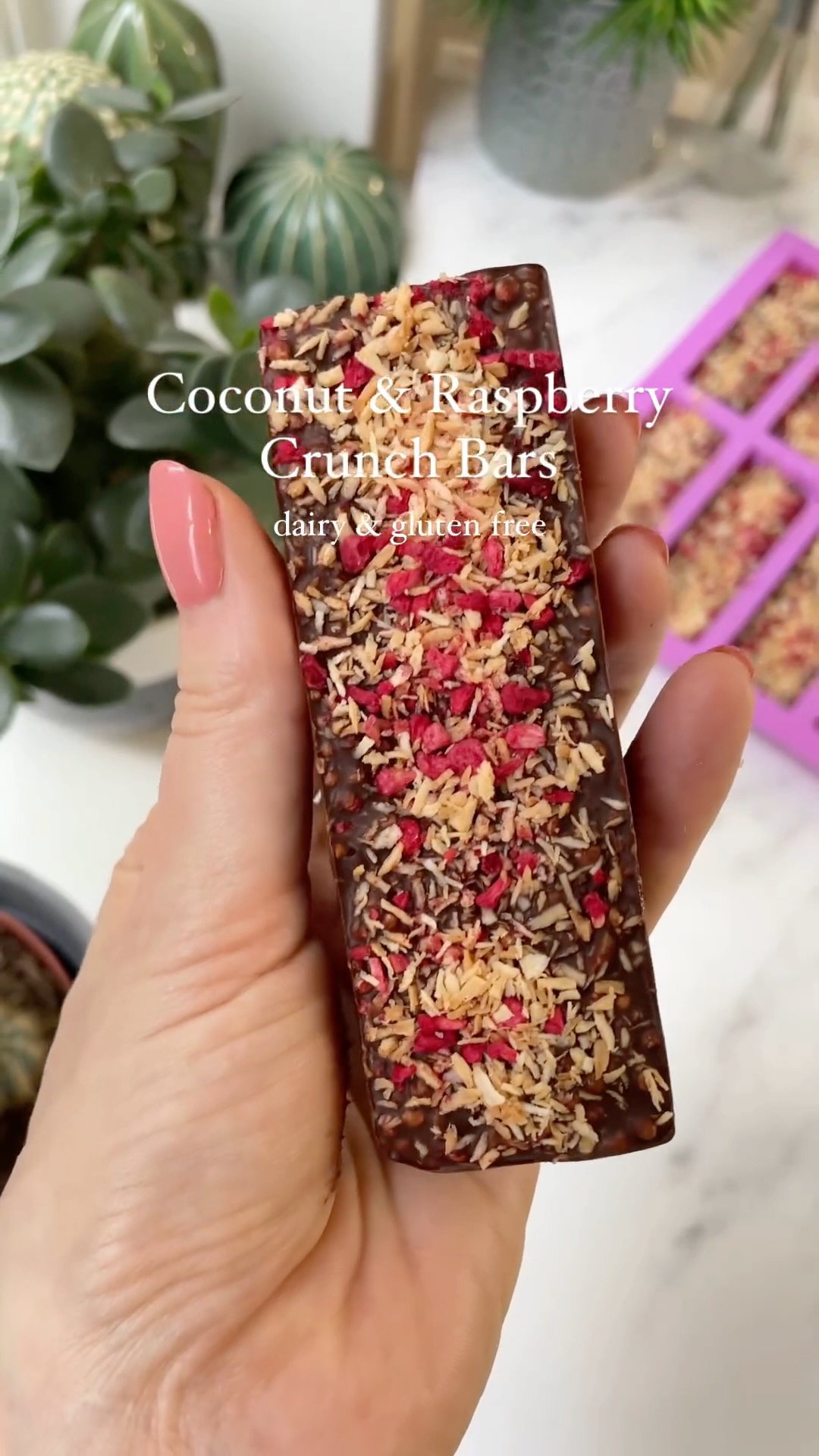 Coconut Raspberry Crunch Bars Recipe