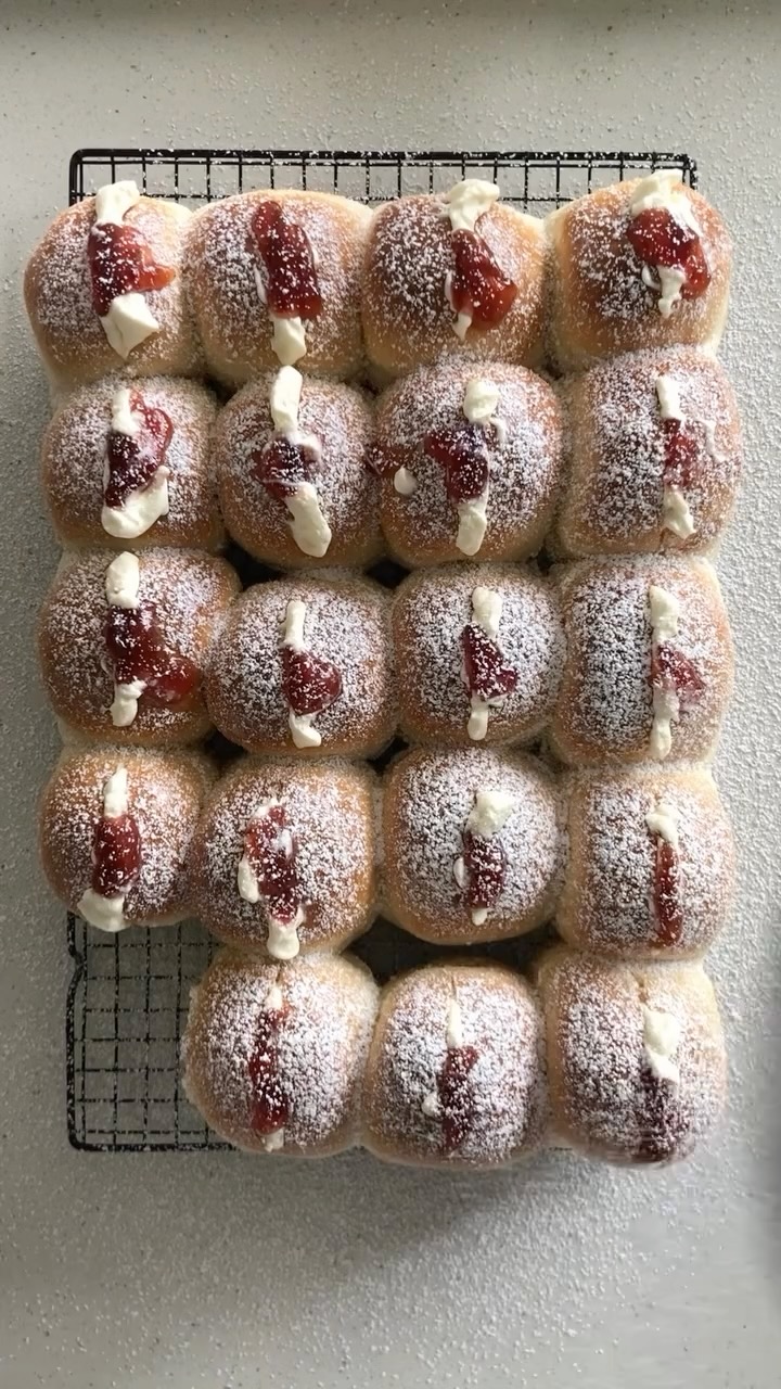 Cream and Jam Buns