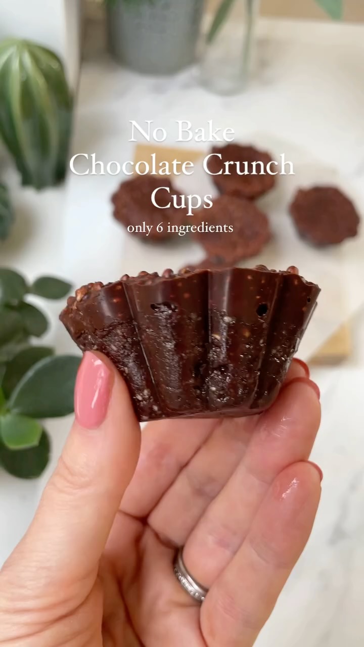 Chocolate Crunch Cups with Puffed Quinoa