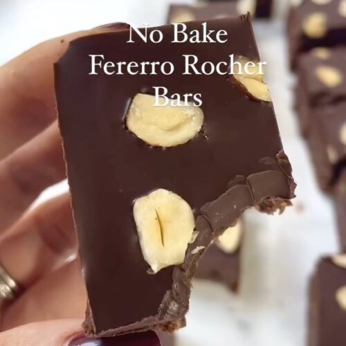 No Bake Ferrero Rocher Bars