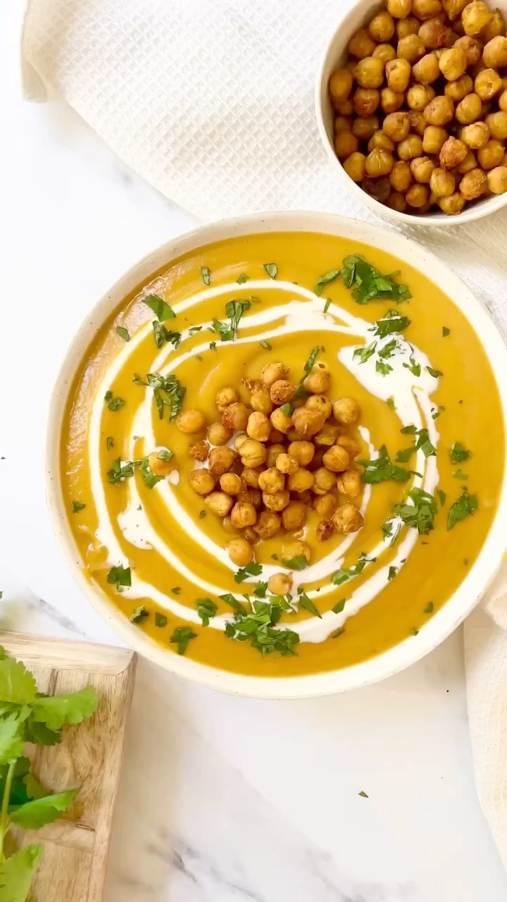 Roasted Squash, Sweet Potato and Carrot Soup