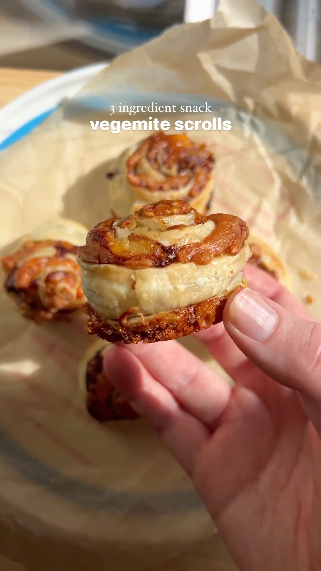 3 Ingredient Vegemite Scrolls