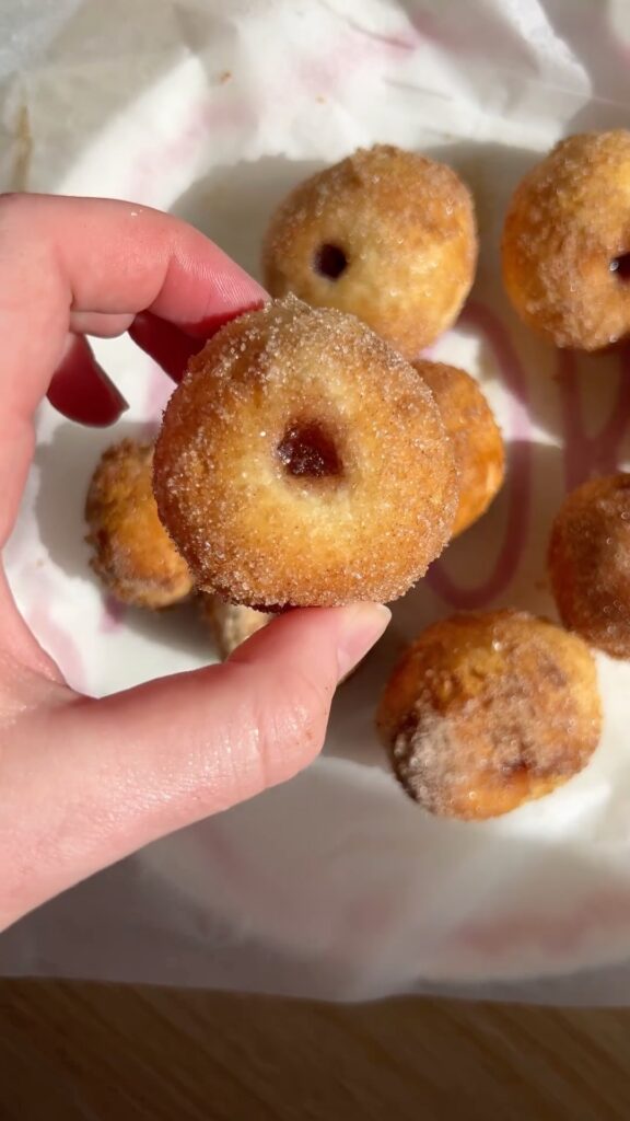 5 Ingredient Air Fryer Jam Donut Holes