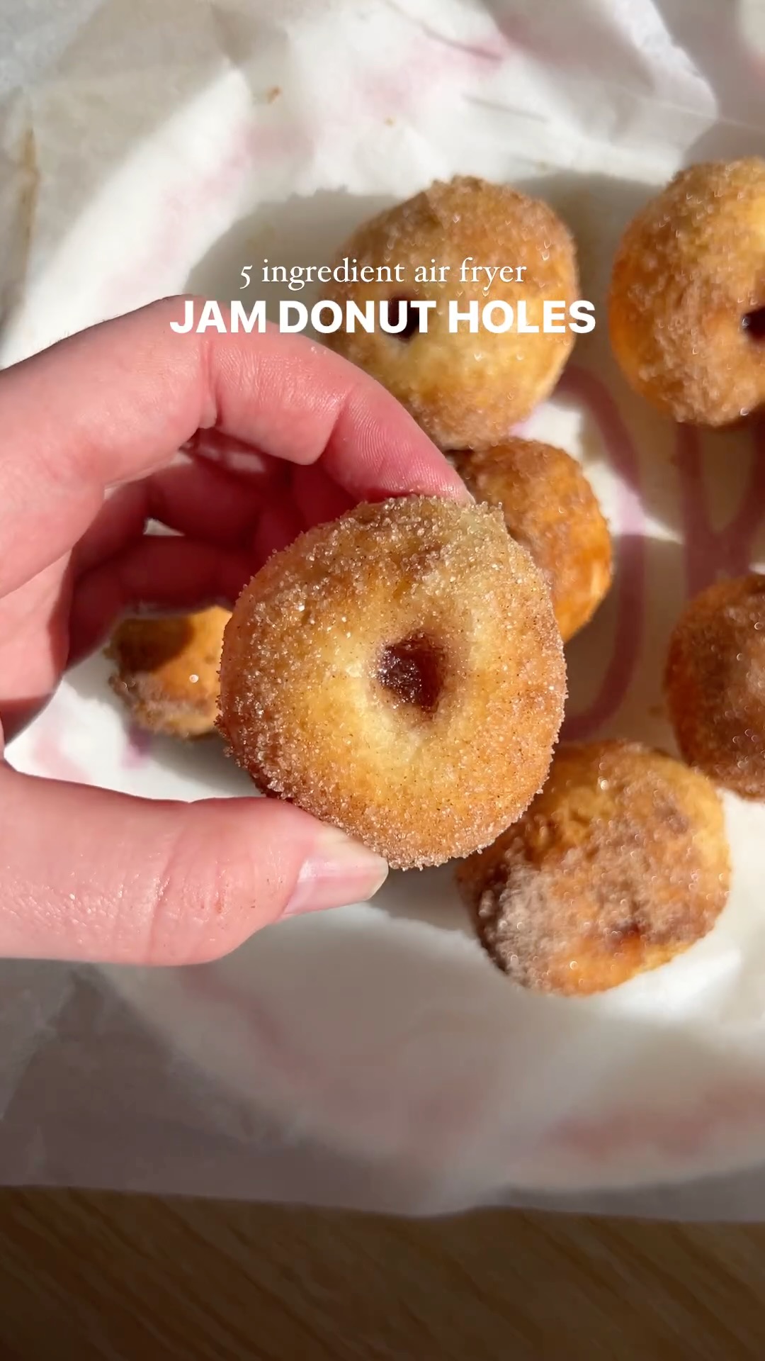 5 Ingredient Air Fryer Jam Donut Holes