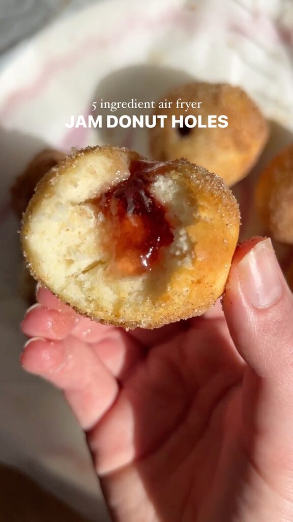 5 Ingredient Air Fryer Jam Donut Holes