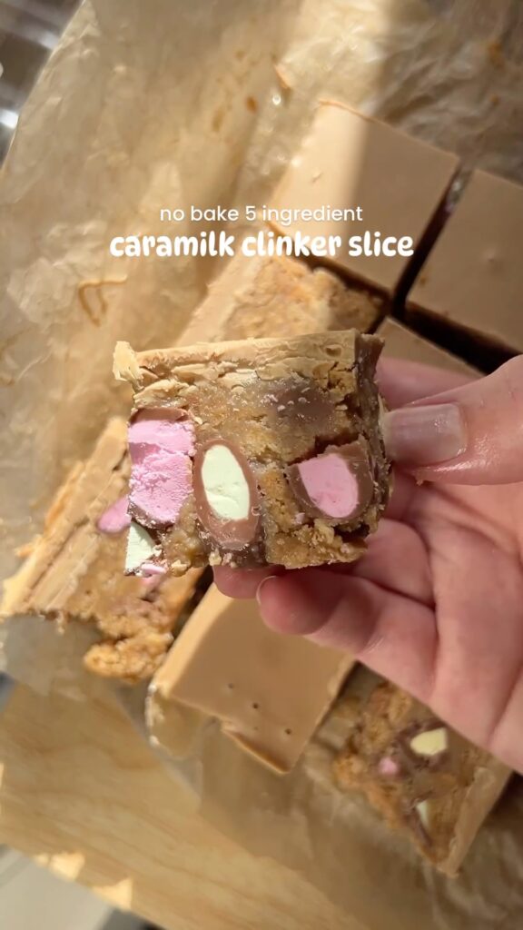 5 Ingredient Caramilk Clinker Slice