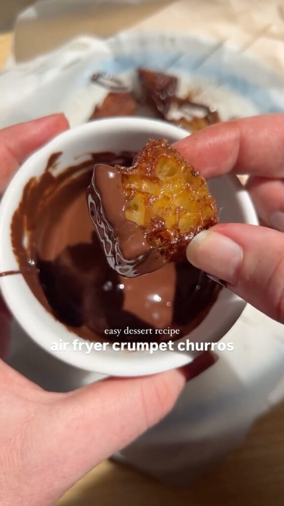 Air Fryer Crumpet Churros