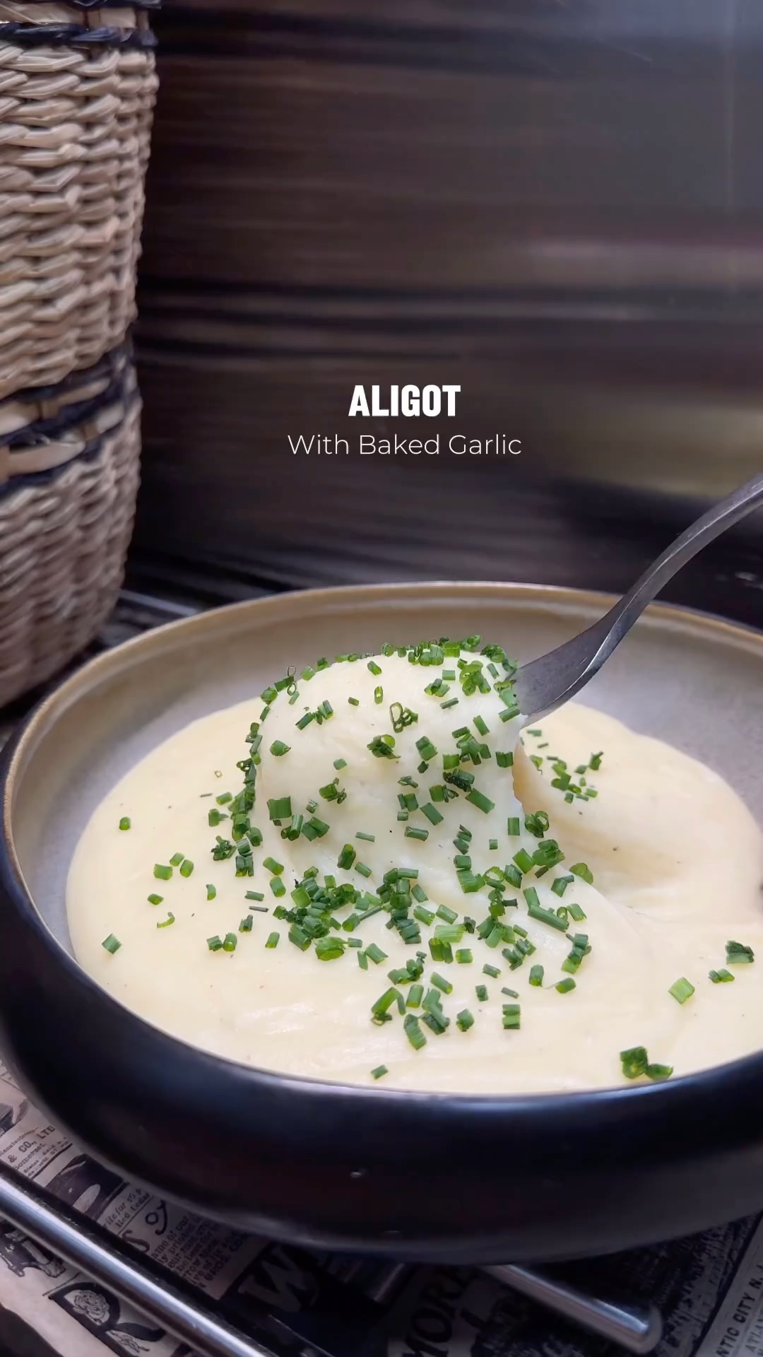 Aligot with Baked Garlic