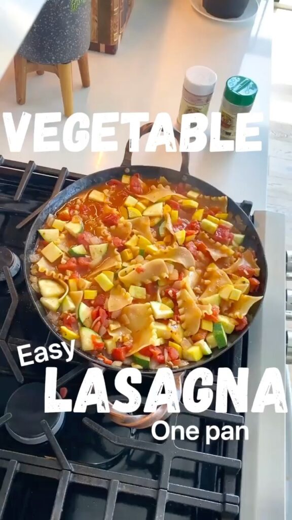 Breakfast Vegetables Lasagna One Pan Recipes