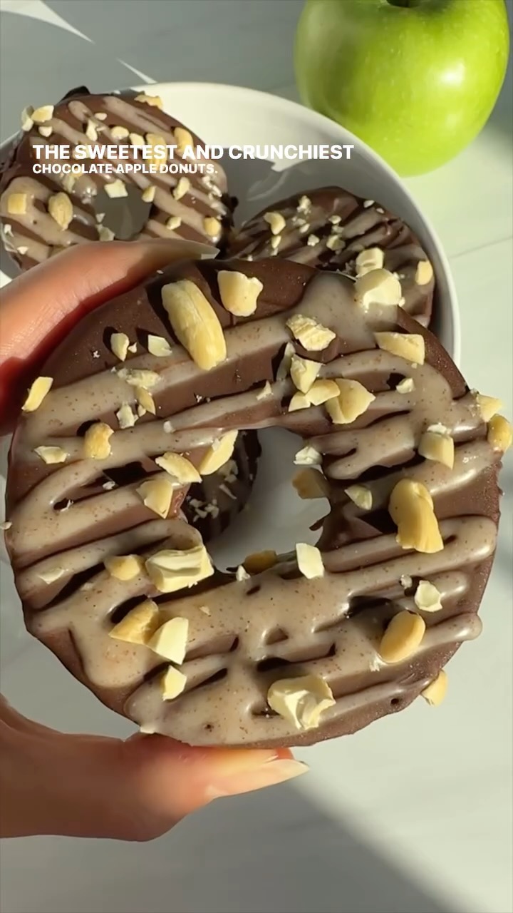 Chocolate Apple Donuts