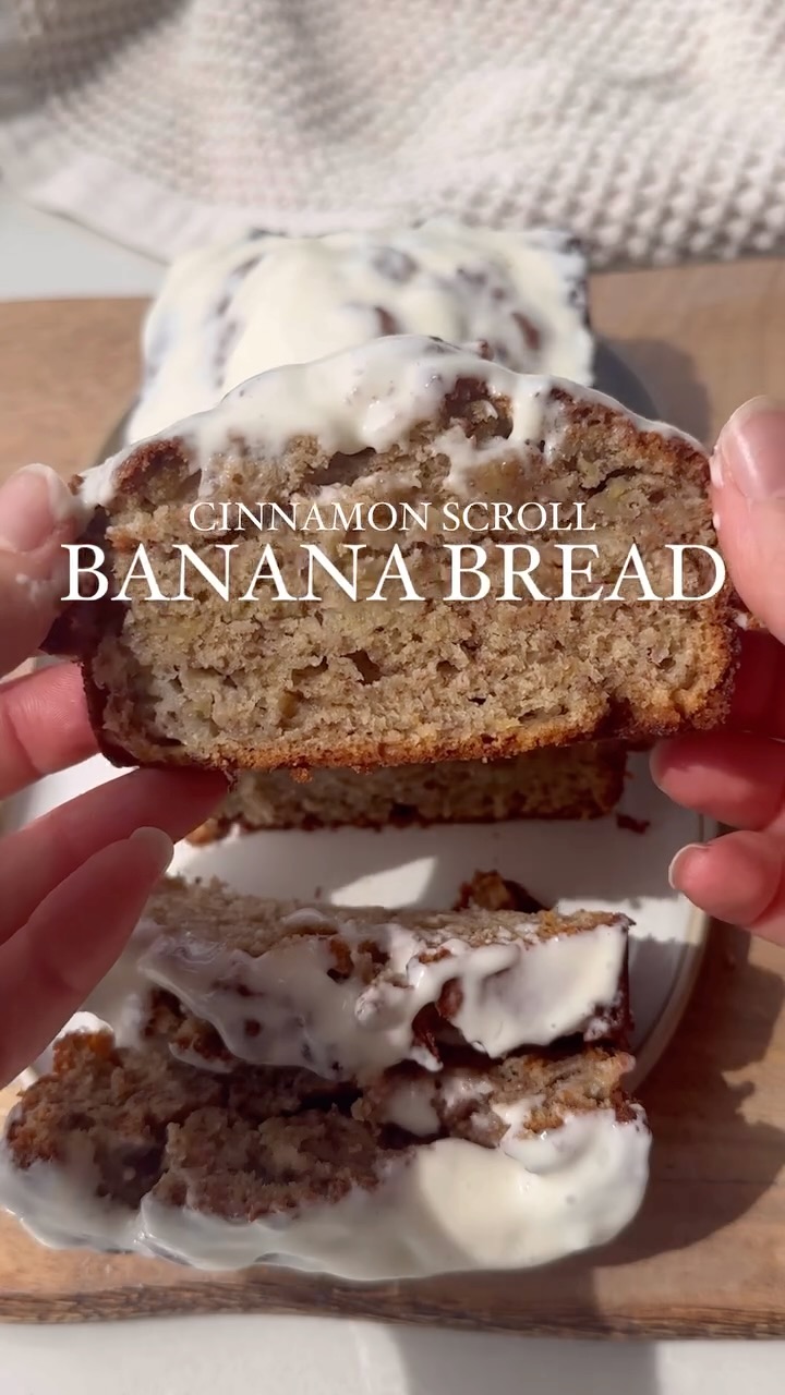 Cinnamon Scroll Banana Bread