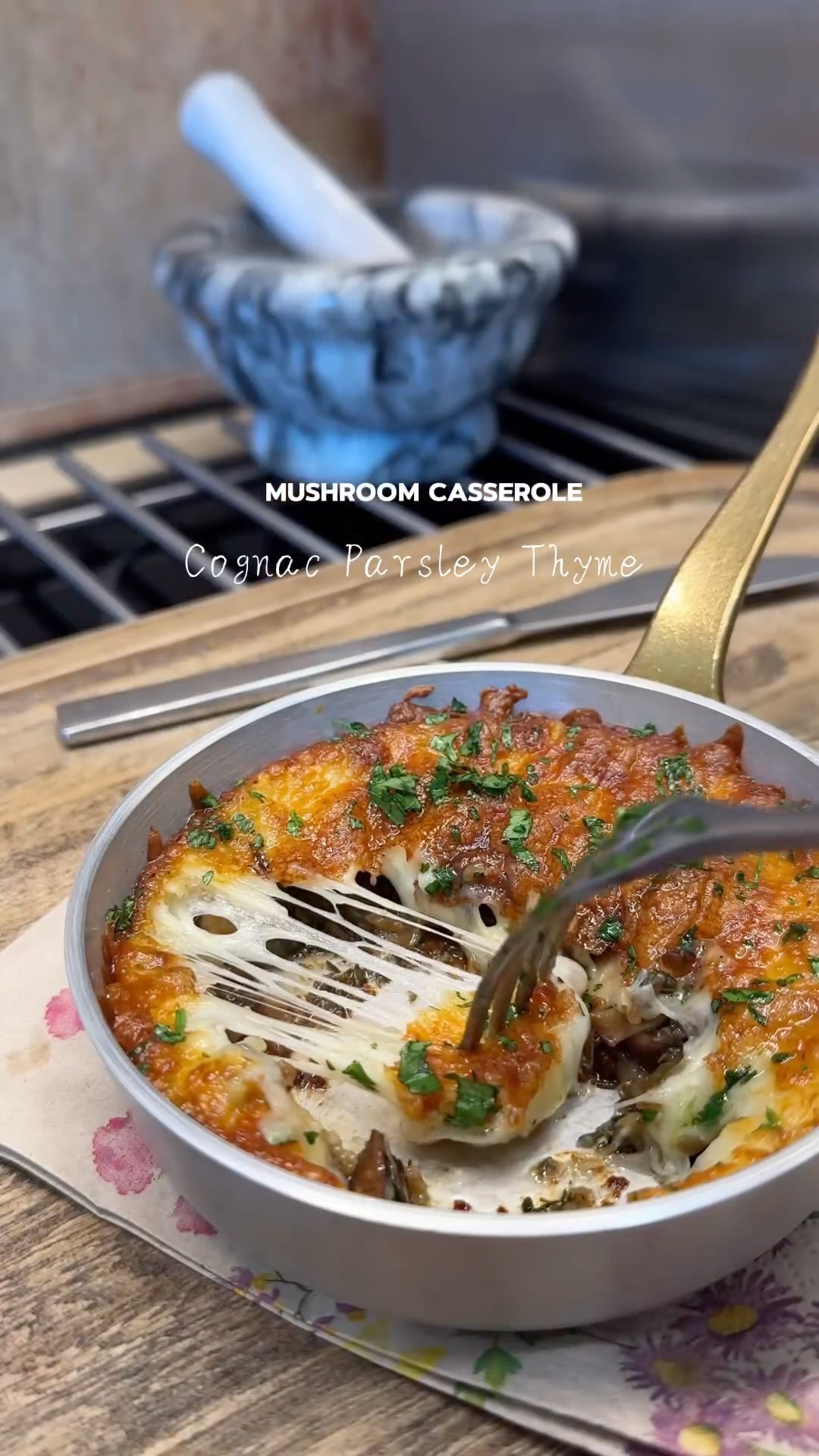 Cognac Mushroom Casserole