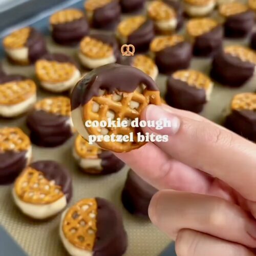 Cookie Dough Pretzel Bites