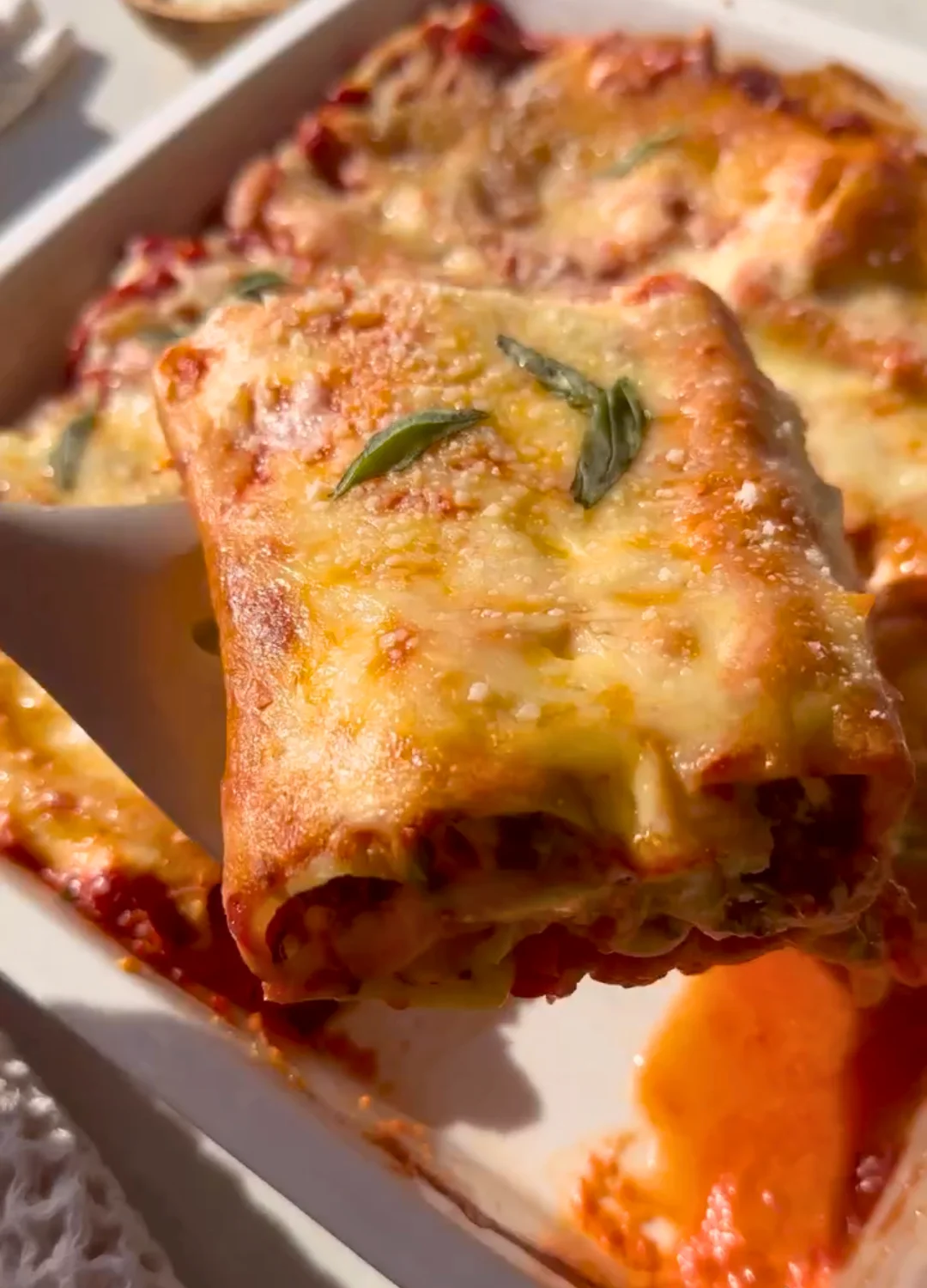 Cottage Cheese Cannelloni