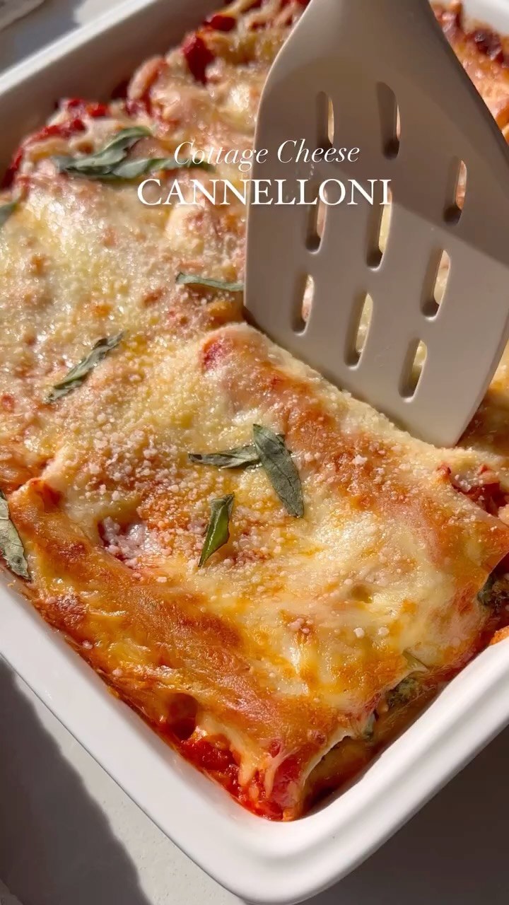 Cottage Cheese Cannelloni