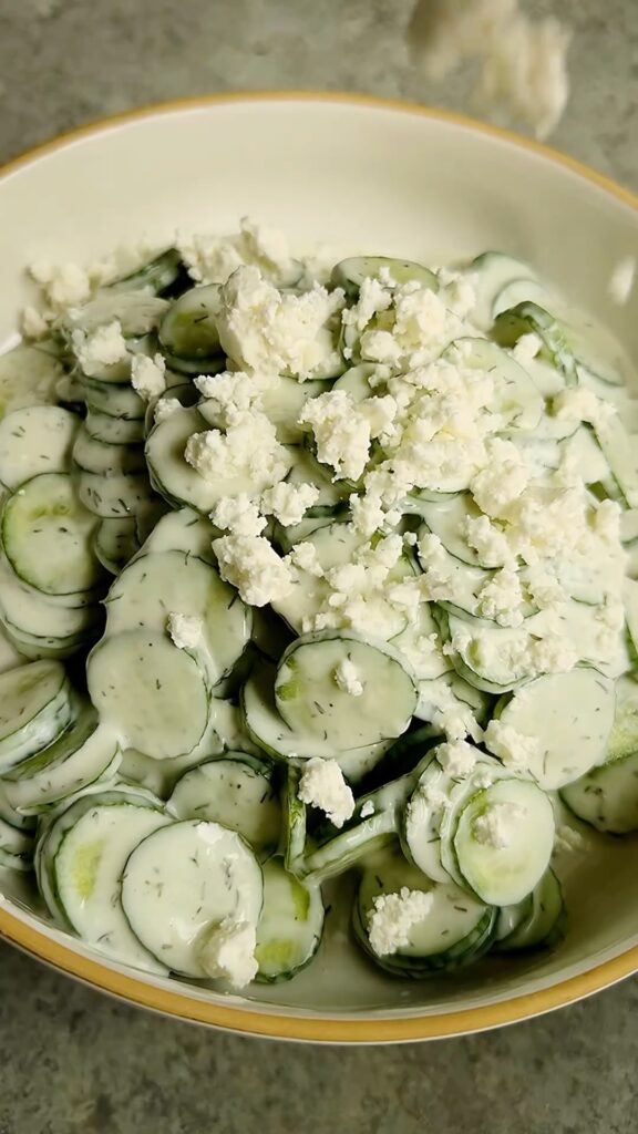 Creamy Cucumber Salad With Crispy Spiced Chickpeas