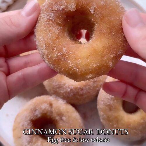 Egg Free Cinnamon Sugar Donuts