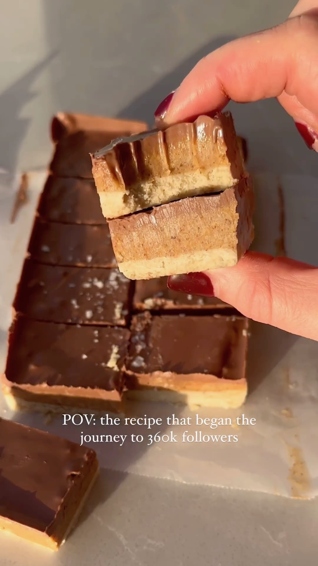 Healthier Caramel Slice