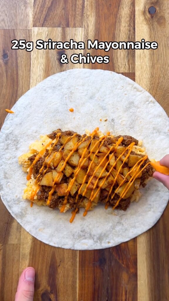 High Protein Loaded Breakfast Burritos