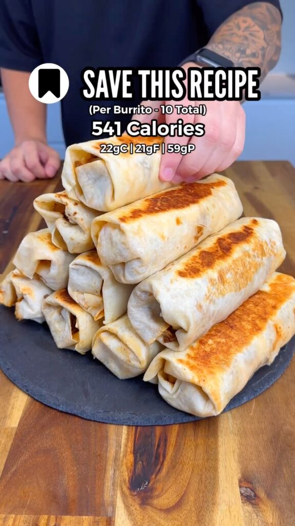 High Protein Loaded Breakfast Burritos