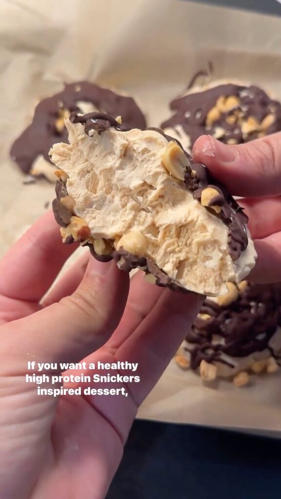 High Protein “Snickers” Frozen Snack