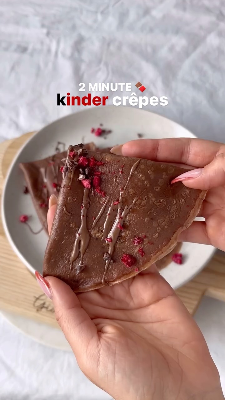 2 Minutes Kinder Crepes Recipes