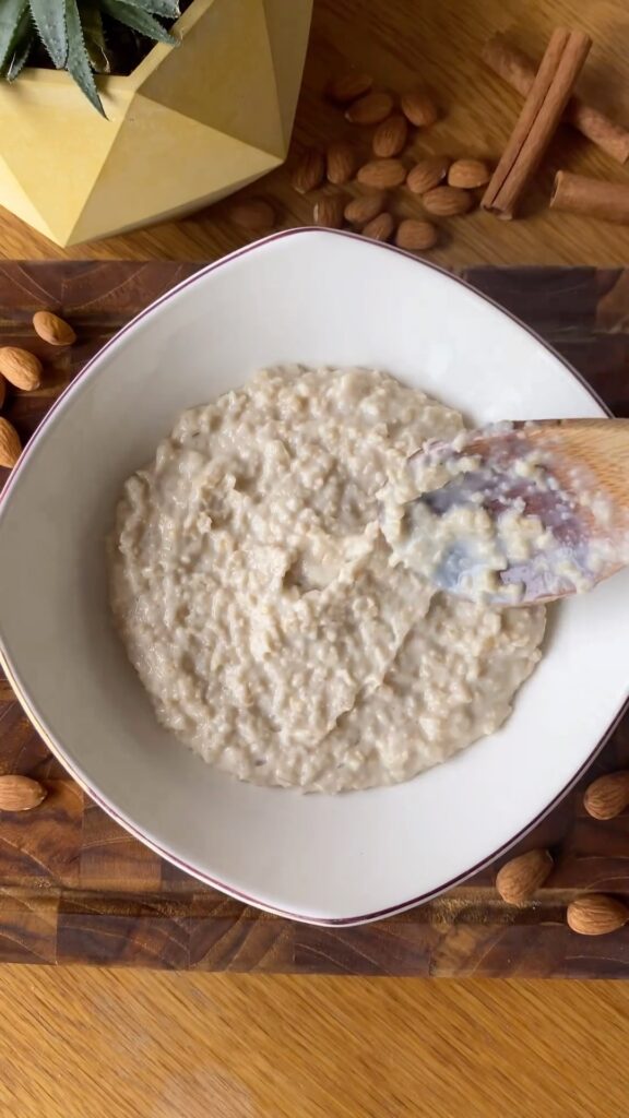 Oatmeal Bowl With Cherry Jam