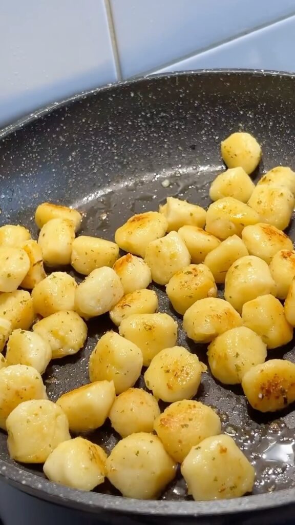 Pan Fried Garlic Butter Gnocchi