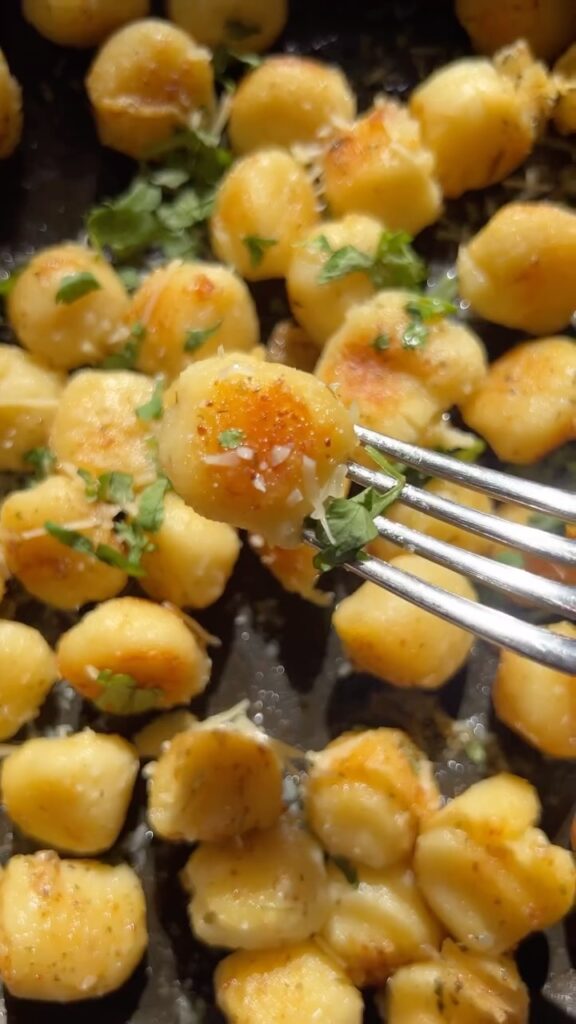 Pan Fried Garlic Butter Gnocchi