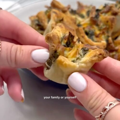 Spinach Artichoke Dip Bites