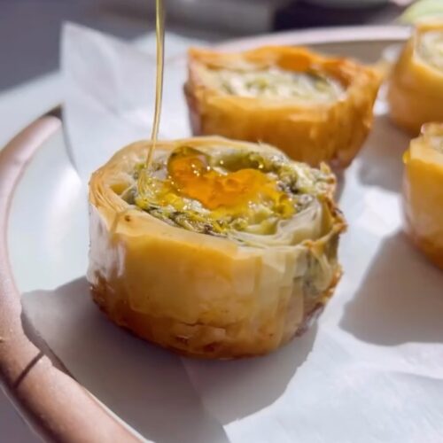 Spinach Artichoke & Feta Phyllo Bites