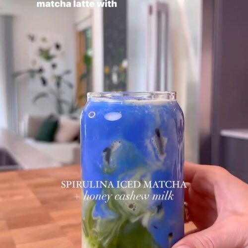 Spirulina Iced Matcha