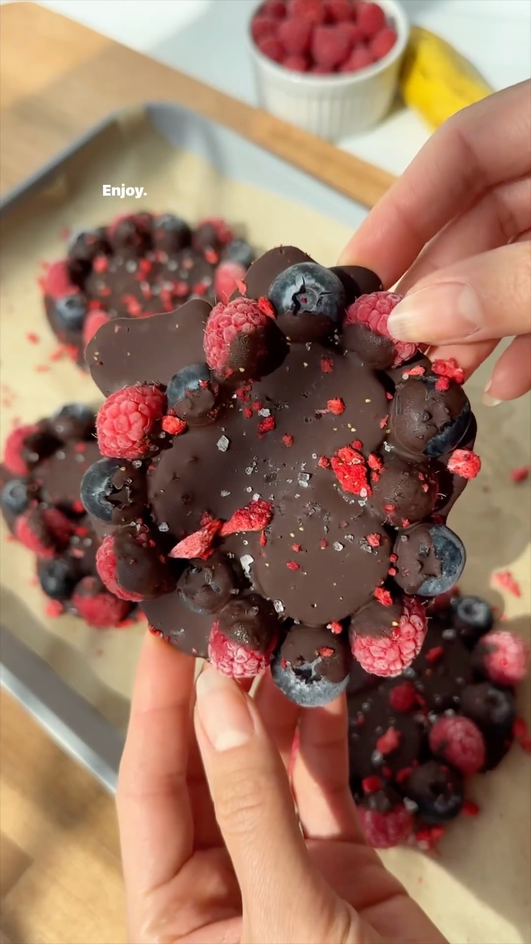 Viral Berry Banana Bark