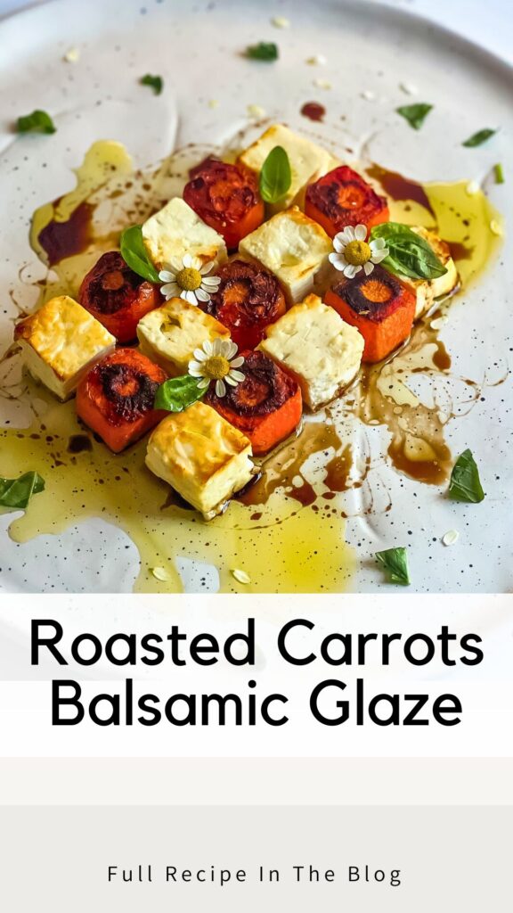 Balsamic Glazed Carrots and Bake Feta