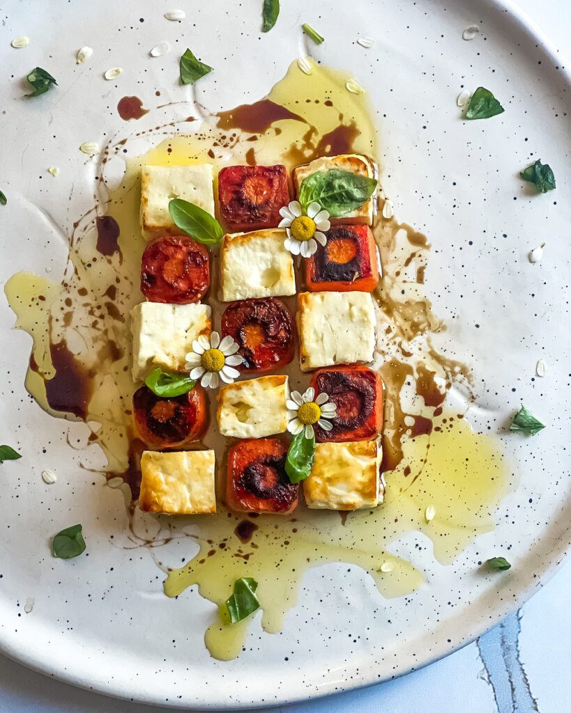 Balsamic Glazed Carrots and Bake Feta