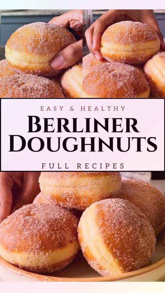 Cinnamon Sugar Berliner Doughnuts Recipe