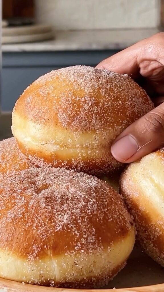 Cinnamon Sugar Berliner Doughnuts Recipe