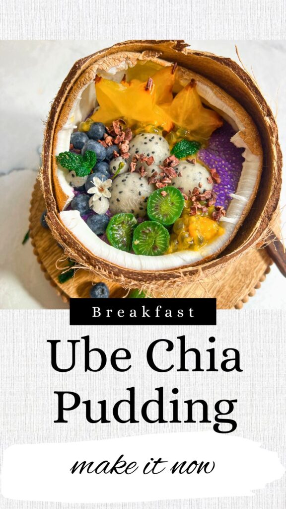 Coconut Ube Chia Pudding Recipe