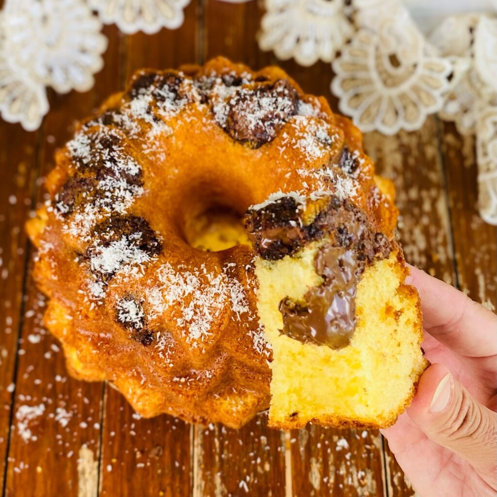 Coconut and Nutella Donut