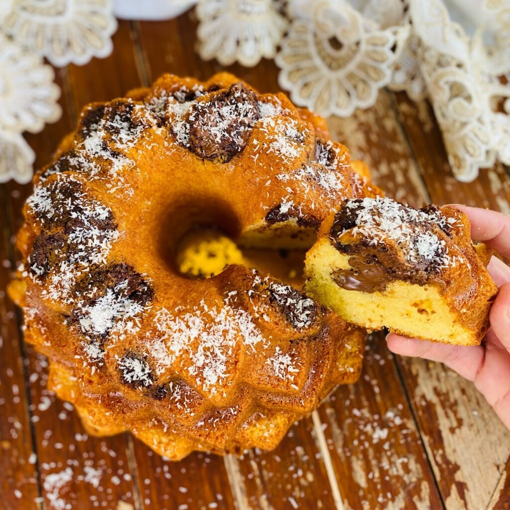 Coconut and Nutella Donut