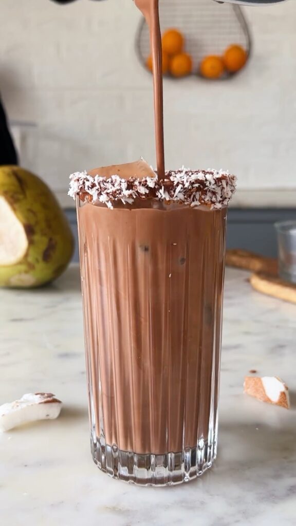 Creamy Coconut Chocolate Drink