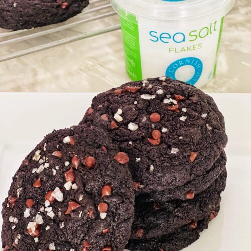 Easy Double Chocolate Cookies with Sea Salt Recipe