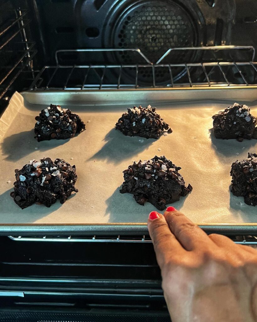 Easy Double Chocolate Cookies with Sea Salt Recipe