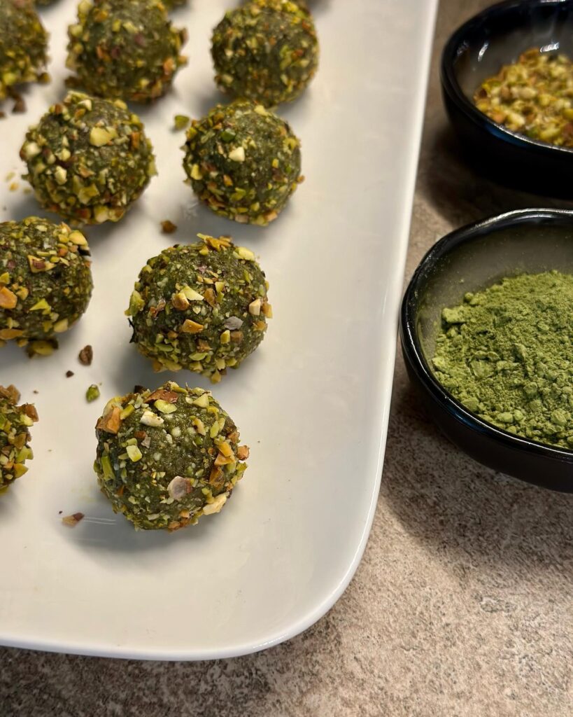 Matcha Pistachio Balls Recipe