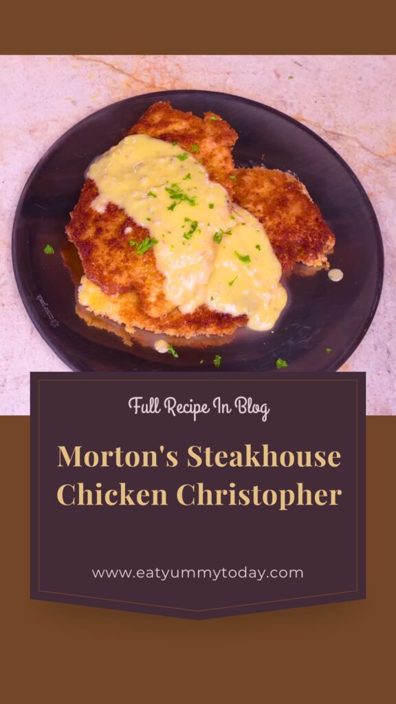 Morton's Steakhouse Chicken Christopher Recipe