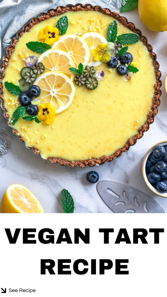 No bake Vegan Lemon Tart Recipe