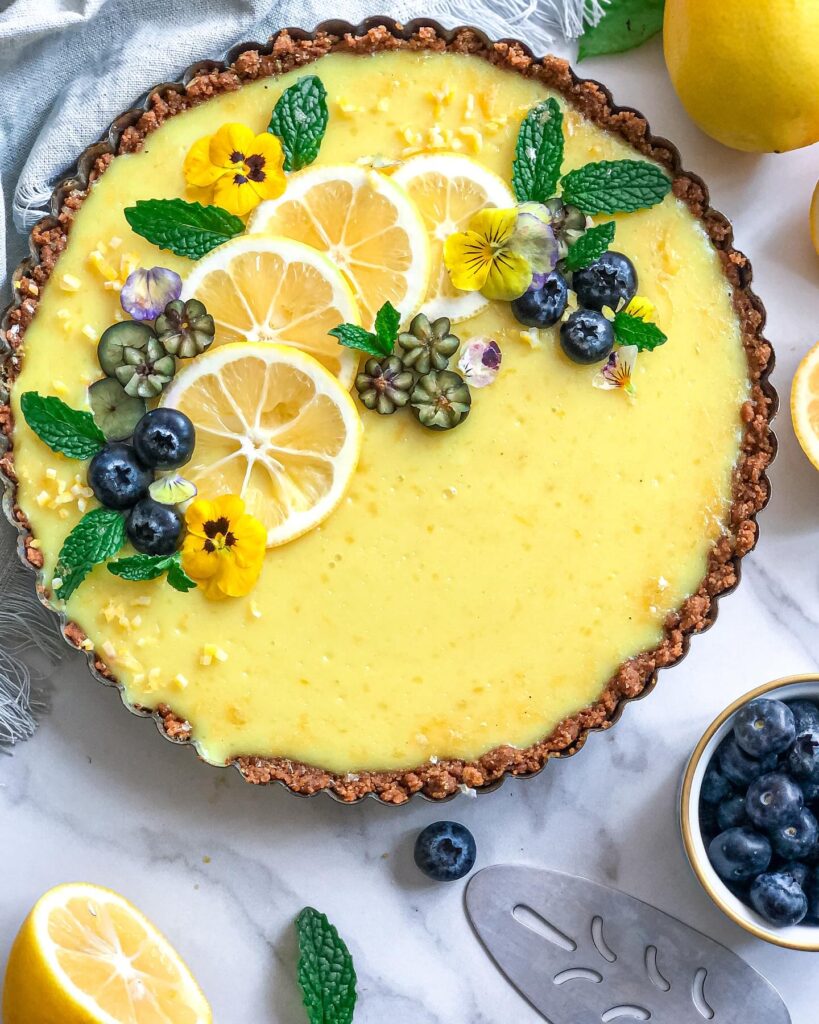 No bake Vegan Lemon Tart Recipe