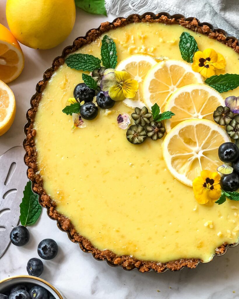 No bake Vegan Lemon Tart Recipe