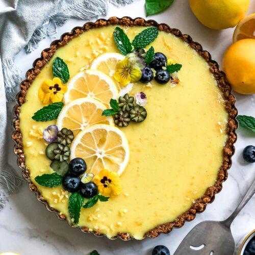 No bake Vegan Lemon Tart Recipe