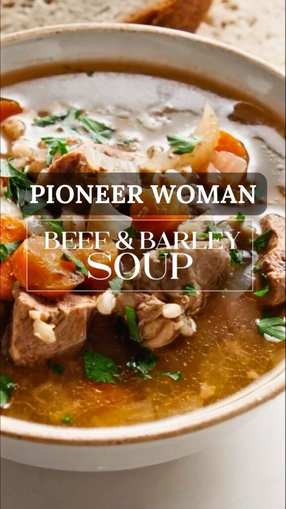 Pioneer Woman Beef Barley Soup Recipe